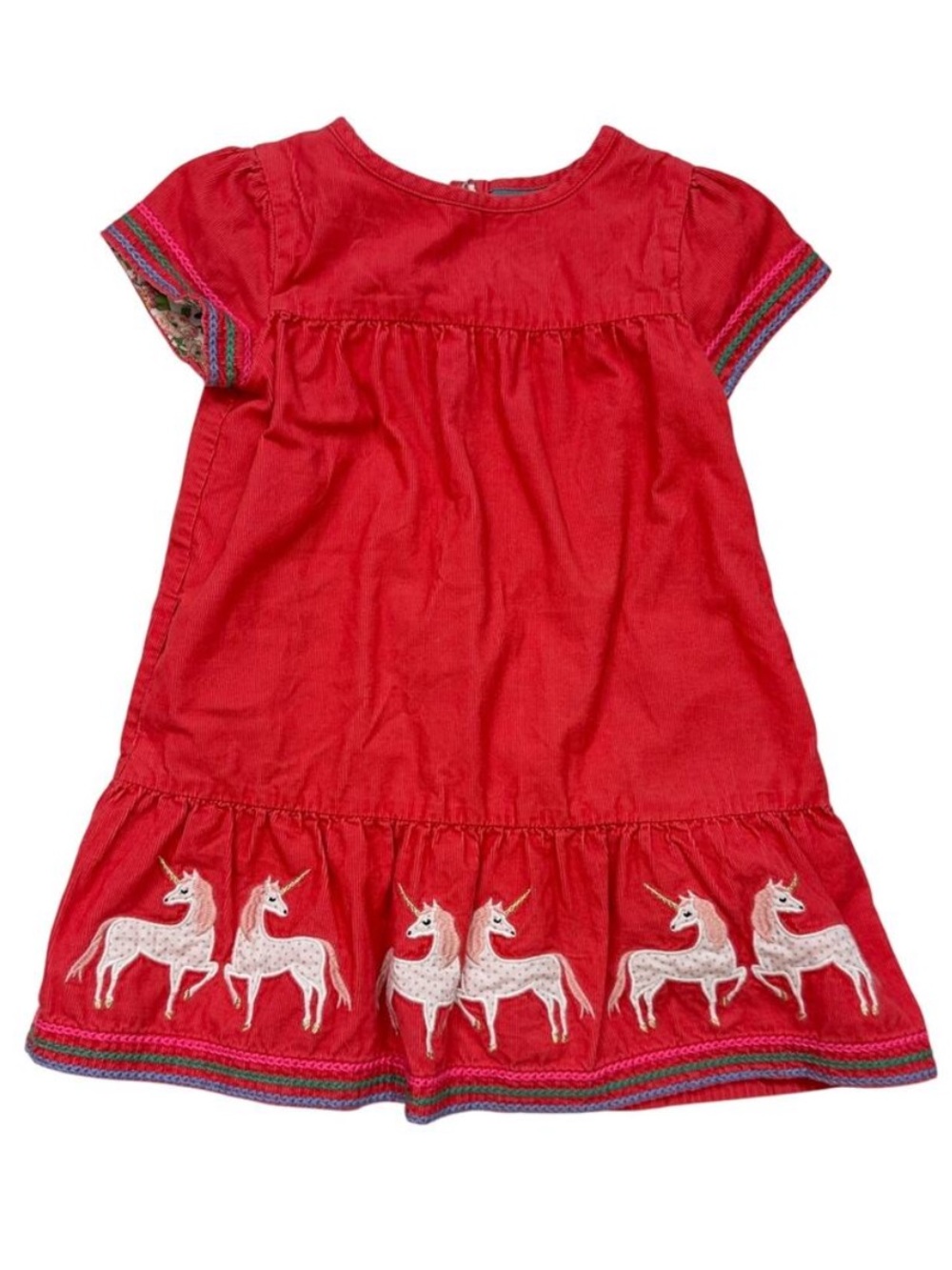 Mini Boden Corduroy Unicorn Dress